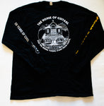 Long Sleeve House of Guitars® Shirt - Classic Logo, Black